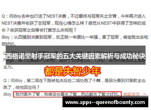 西格诺里射手冠军的五大关键因素解析与成功秘诀