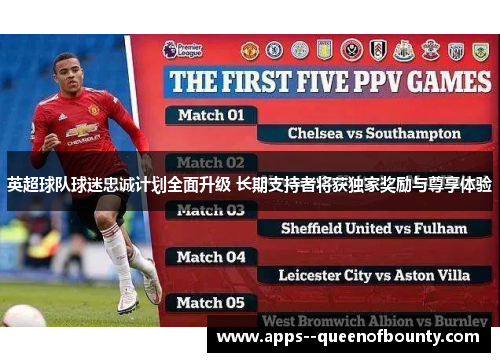 英超球队球迷忠诚计划全面升级 长期支持者将获独家奖励与尊享体验